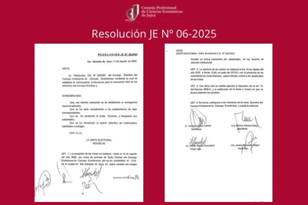 Convocatoria a Elecciones: Plazo para la Presentación de Listas