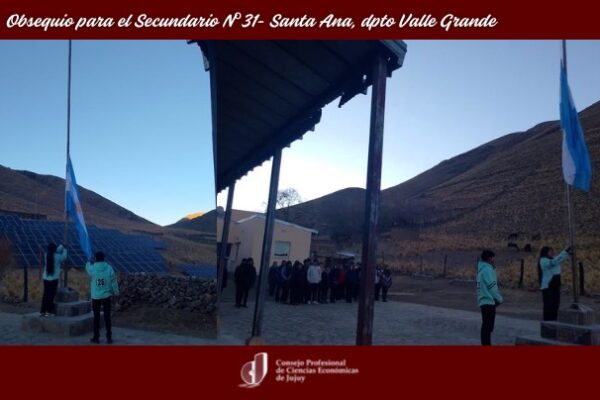 El CPCE Jujuy dona una Bandera Nacional a la educación jujeña