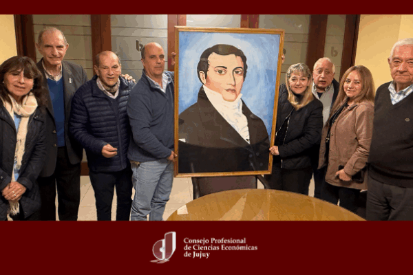 El Instituto Belgraniano de Jujuy obsequió un retrato del General Manuel Belgrano al Consejo Profesional de Ciencias Económicas de Jujuy